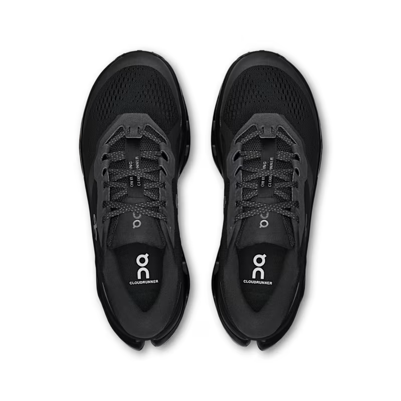 ON Cloudrunner 3 Wide para mujer - Negro Negro