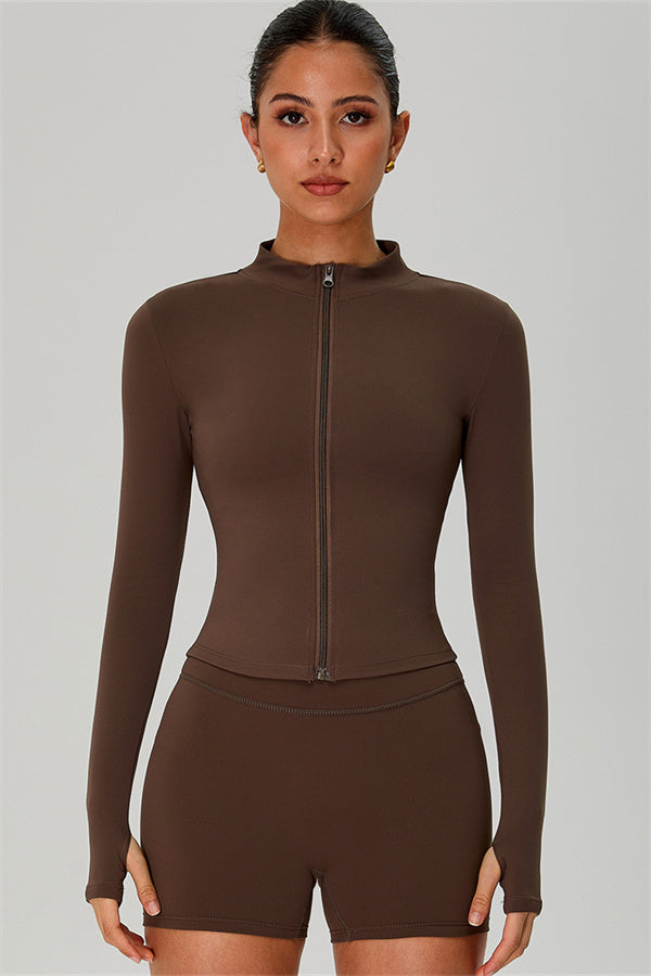 The Jewel Zip Jacket Shorts 2-Piece Set