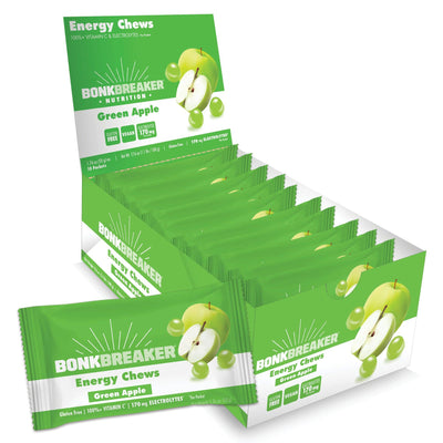SaltStick - Masticables energéticos de manzana verde Bonk Breaker