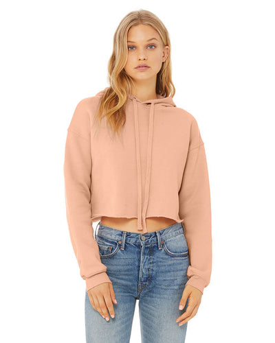 Sudadera corta con capucha Bella + Canvas para mujer (B7502)