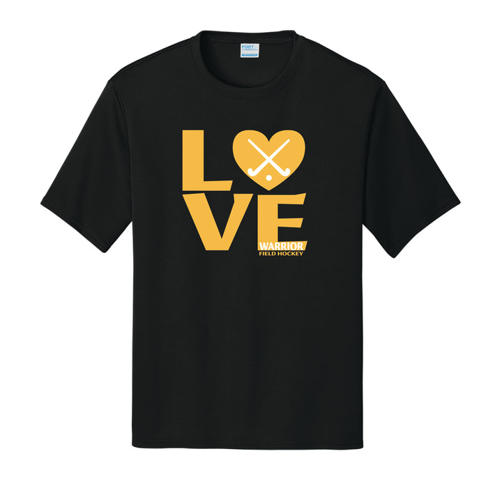 Warrior Field Hockey - Adult Unisex Performance Tee - Black (PC380)