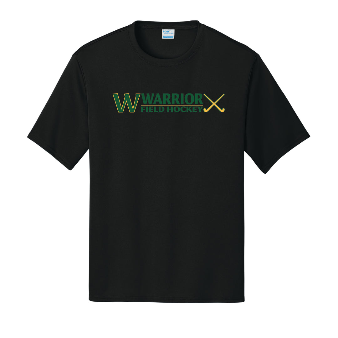 Warrior Field Hockey - Adult Unisex Performance Tee - Black (PC380)