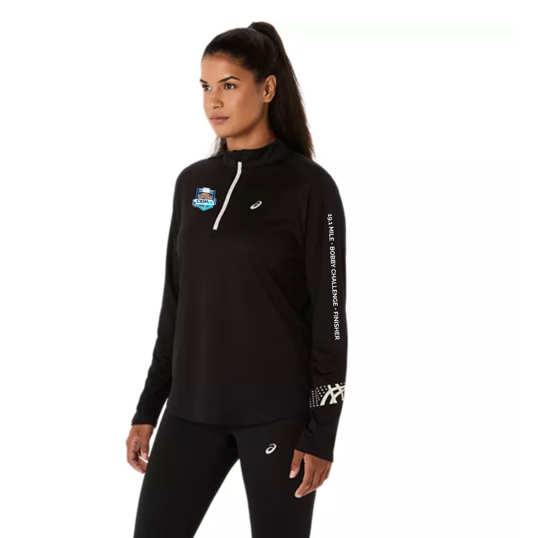 Crim 49 Finisher 2026 - ASICS Women's Icon 1/2 Zip Black (2012D175) (Left Chest (CFR-38))