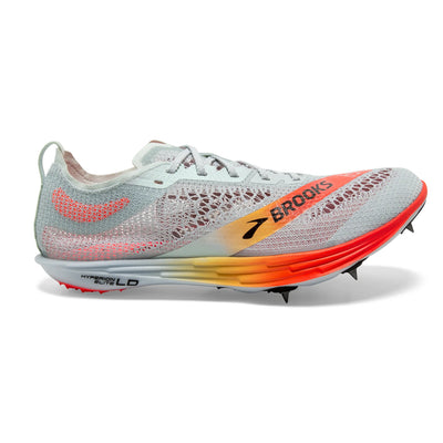 Zapatillas de clavos unisex Brooks Hyperion Elite LD - Azul ilusión/Coral/Naranja (1000471D488)