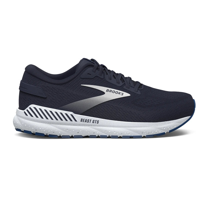 Brooks Beast GTS 24 Wide para hombre: color gris, azul marino y blanco (1104252E452)