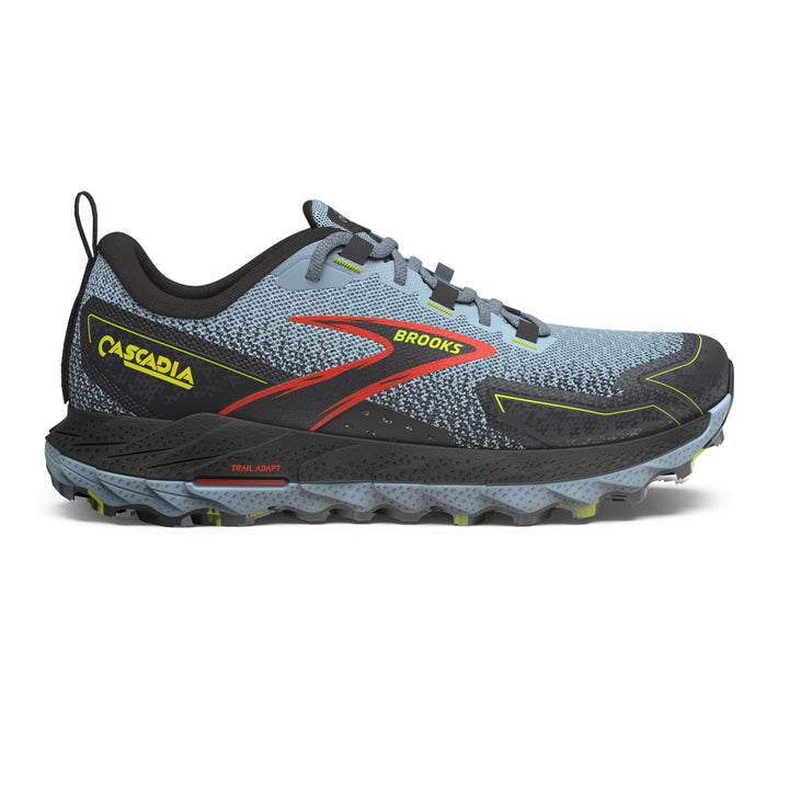 Brooks Cascadia 18 para hombre: color citadel/ébano/lima (1104261D004)