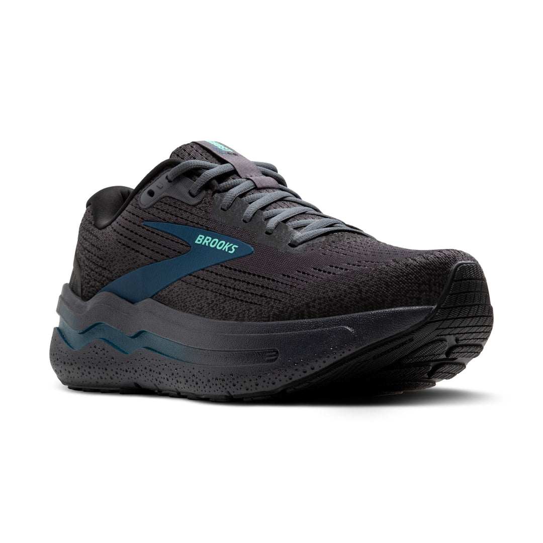 Brooks Ghost Max 2 para hombre: ébano, cacatúa y zafiro azul (1104311D081)