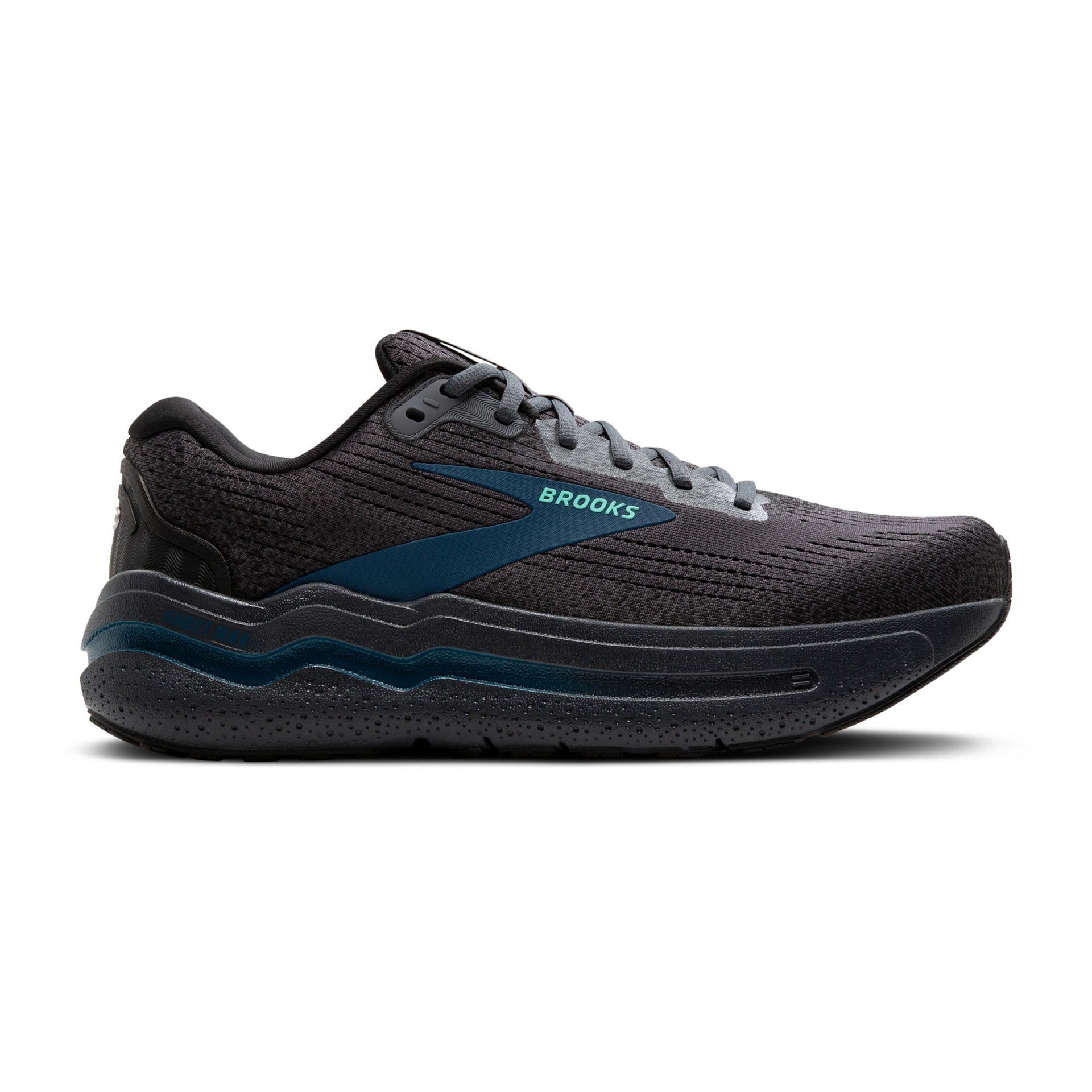 ファントム4.6・スクイーズ・クリスタルノンワイプ Brooks Mens Ghost Max 2- Ebony/Cockatoo/Blue Sapphire (1104311D081