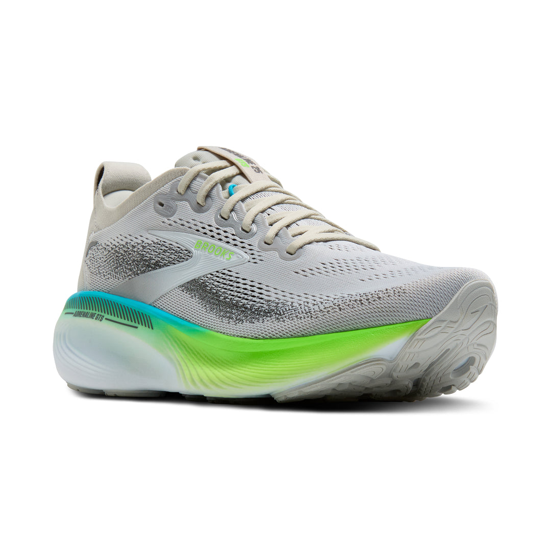Brooks Men's Adrenaline GTS 26 - Oyster/Green Gecko/Blue
