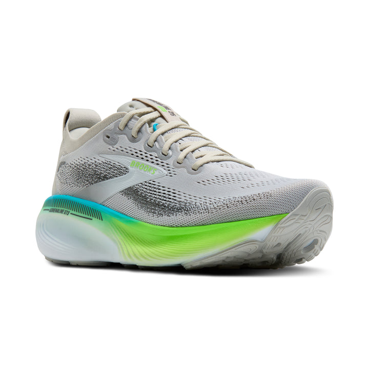 Brooks Men's Adrenaline GTS 26 - Oyster/Green Gecko/Blue