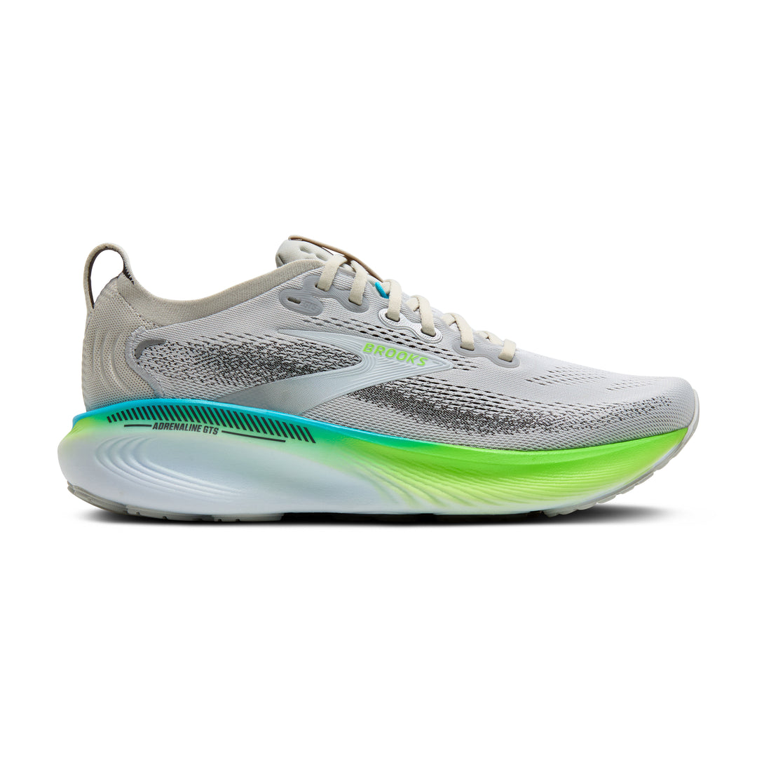 Brooks Men's Adrenaline GTS 26 - Oyster/Green Gecko/Blue