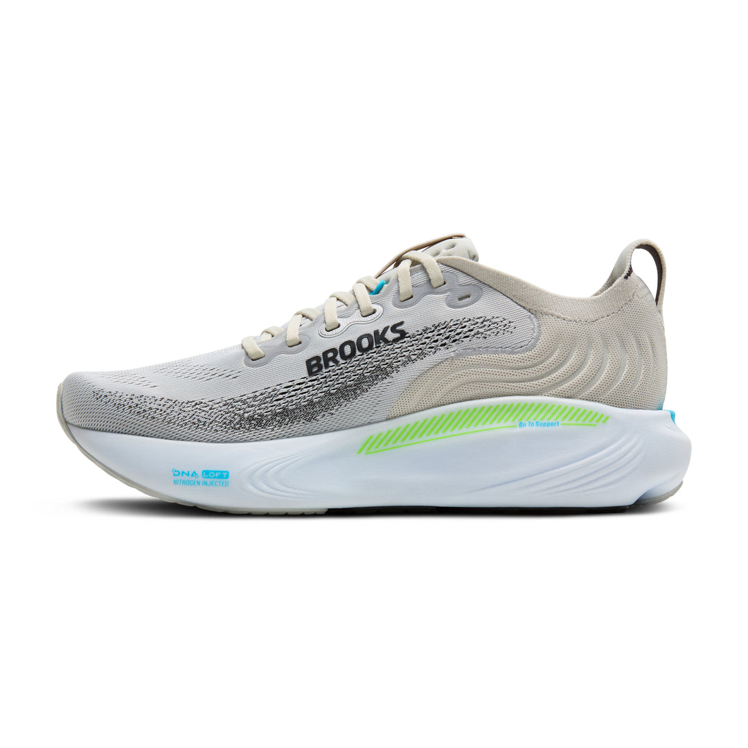 Brooks Men's Adrenaline GTS 26 - Oyster/Green Gecko/Blue