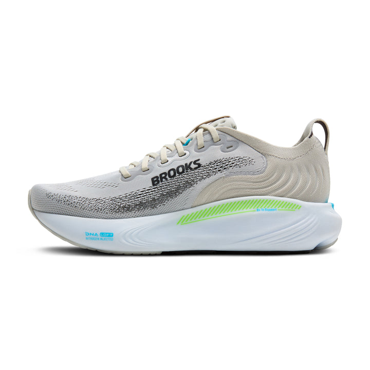 Brooks Men's Adrenaline GTS 26 - Oyster/Green Gecko/Blue