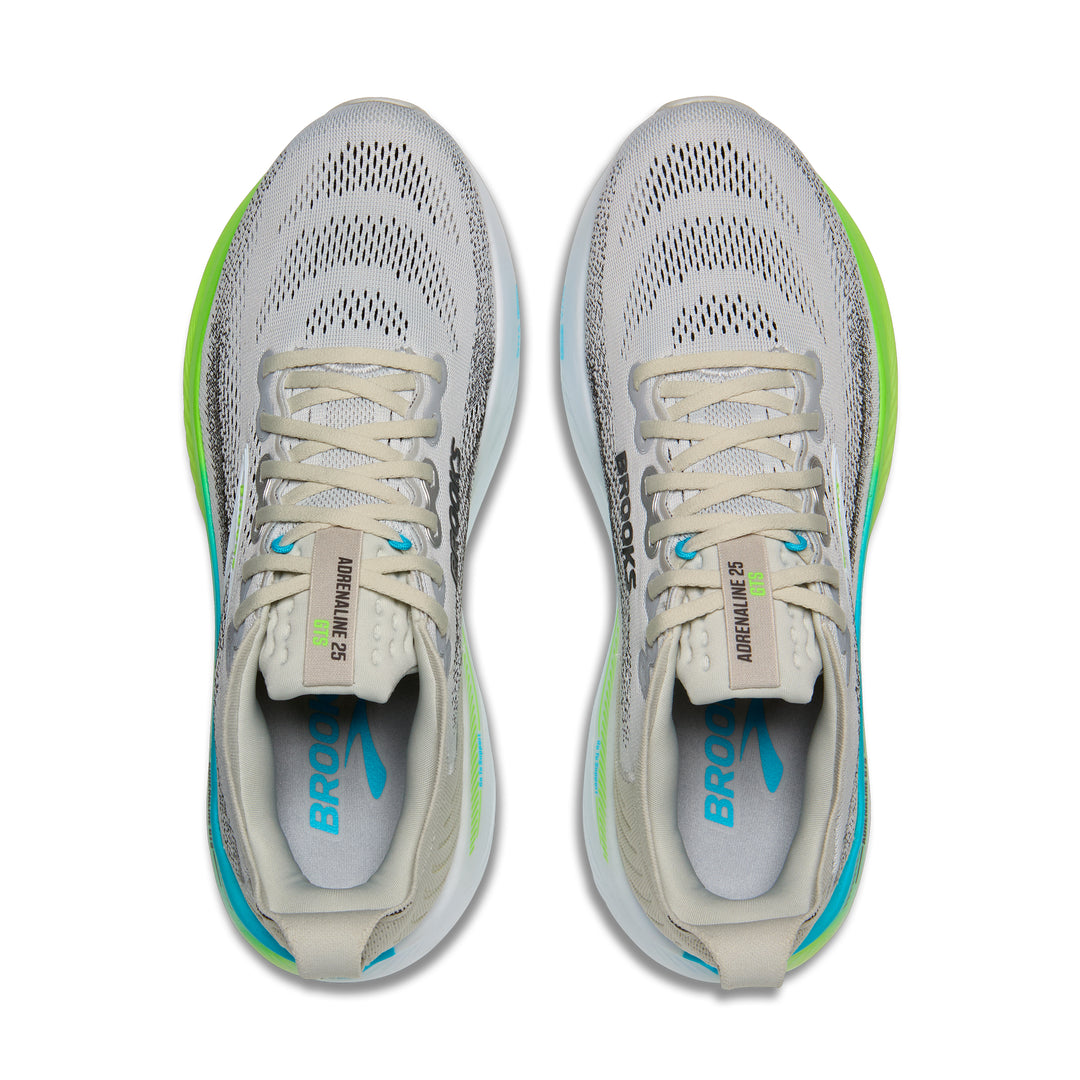 Brooks Men's Adrenaline GTS 26 - Oyster/Green Gecko/Blue