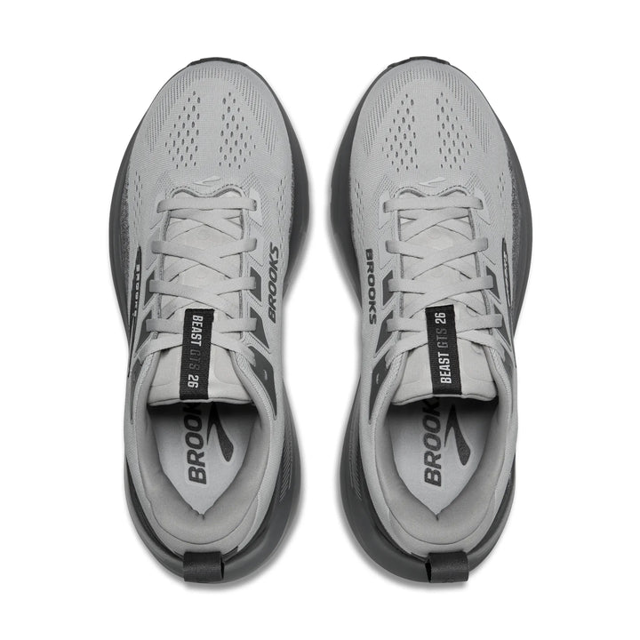 Brooks Men's Beast GTS 26 (Wide) - Gray/Gray/Blackened Pearl