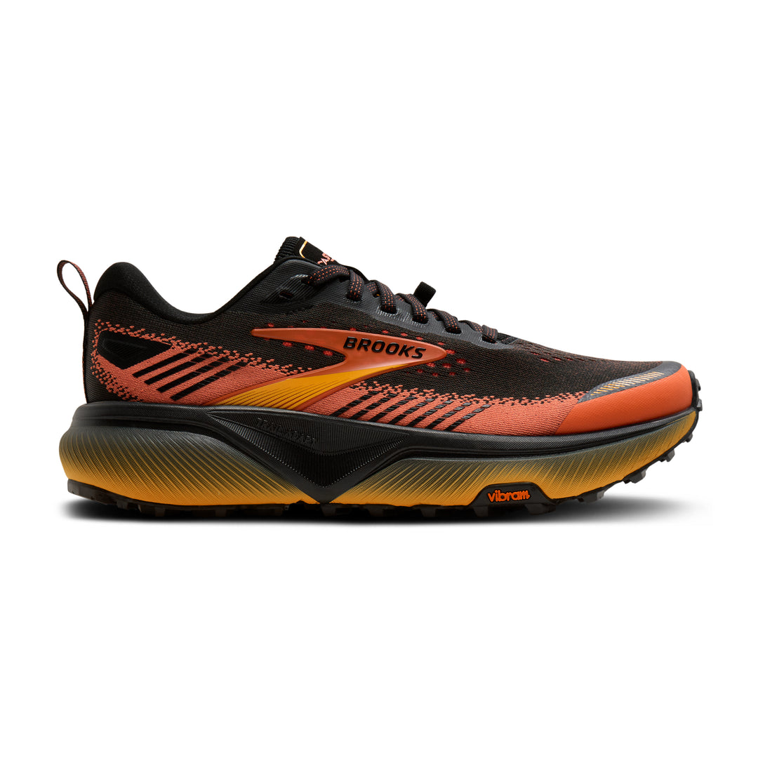 Brooks Men's Ghost Amp - Black/Tigerlily/Orange