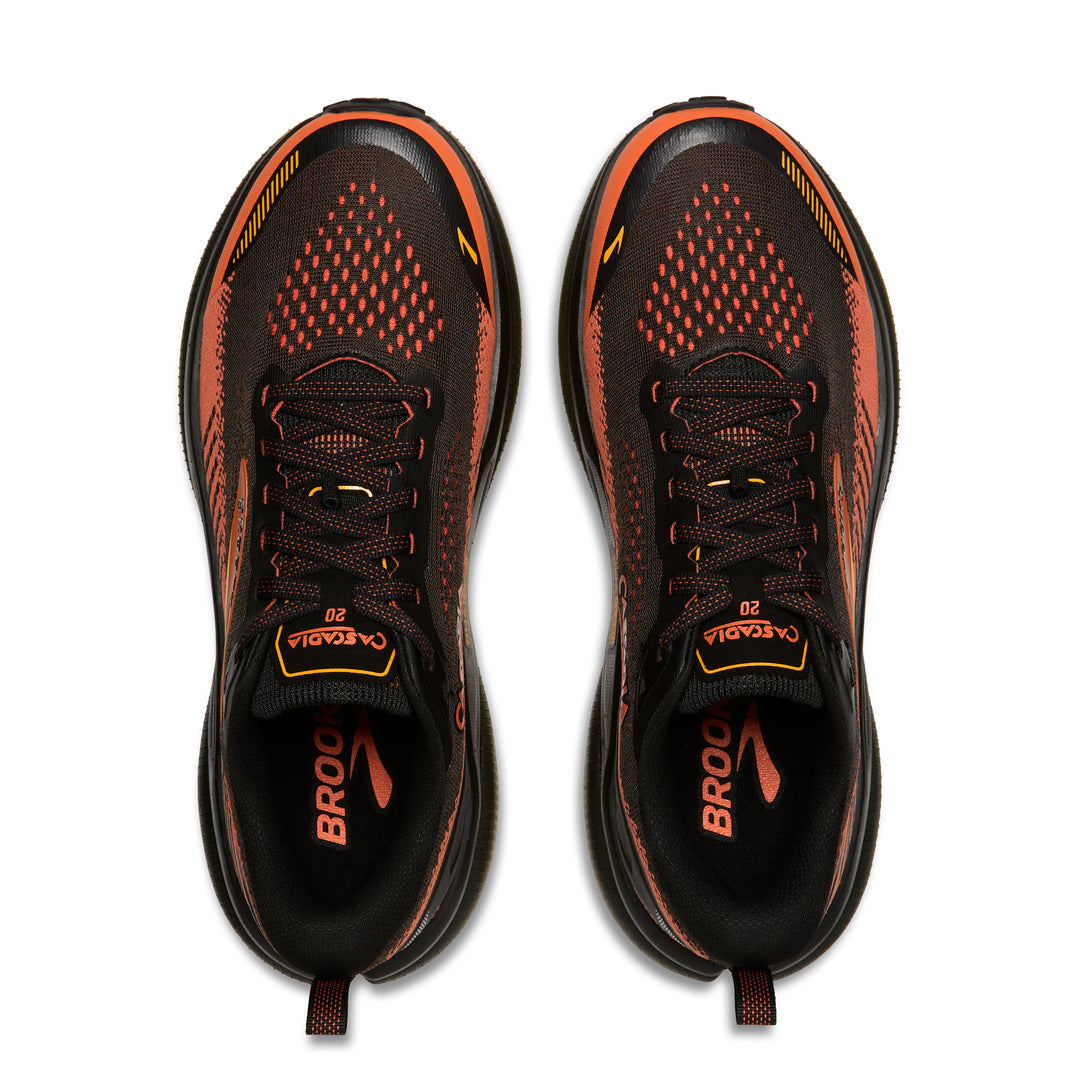 Brooks Men's Ghost Amp - Black/Tigerlily/Orange