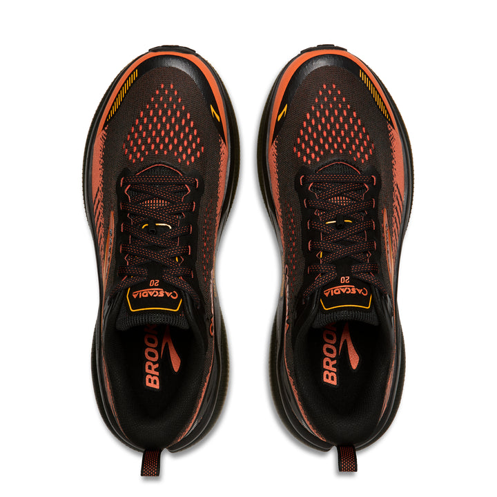 Brooks Men's Ghost Amp - Black/Tigerlily/Orange