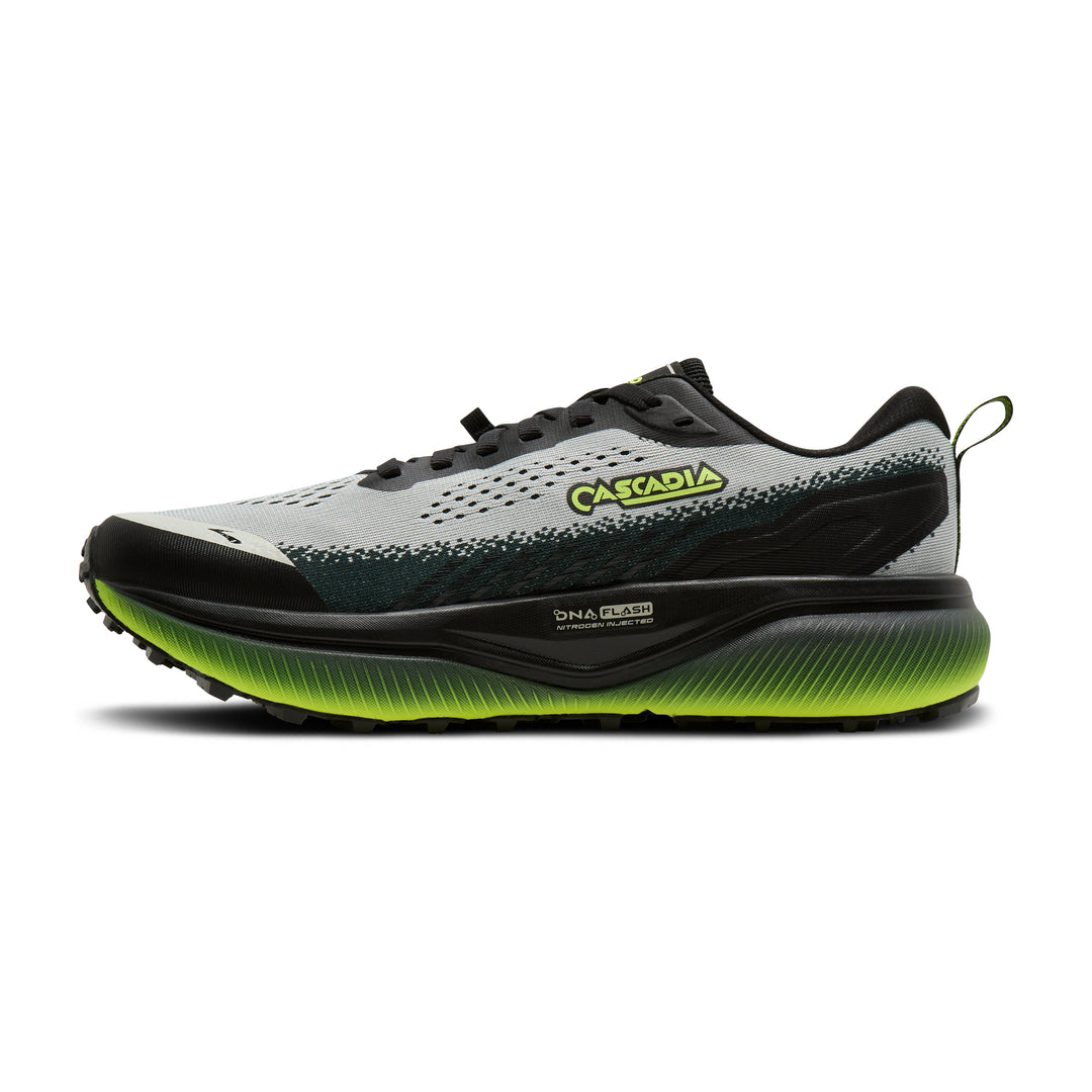 Brooks Men's Ghost Amp (Wide) - Grey/Black/Nightlife