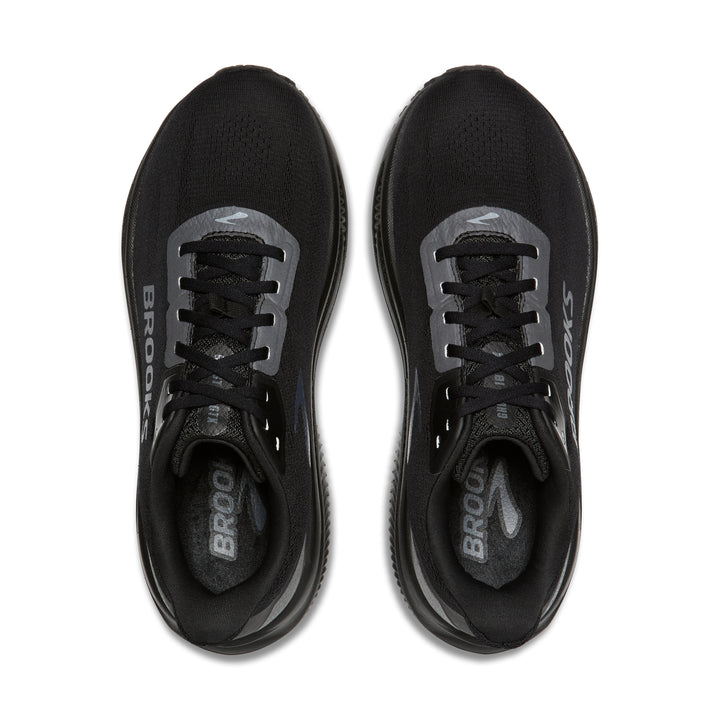 Brooks Men's Ghost 18 GTX - Black/Black/Ebony top