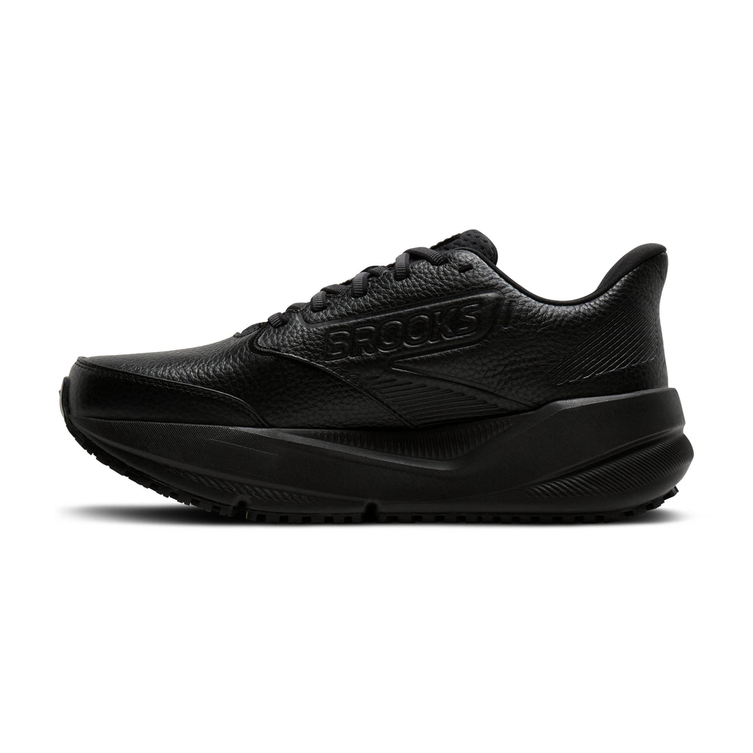 Brooks Men's Ghost Max Slip Resistant (Extra Wide) - Black/Black medial