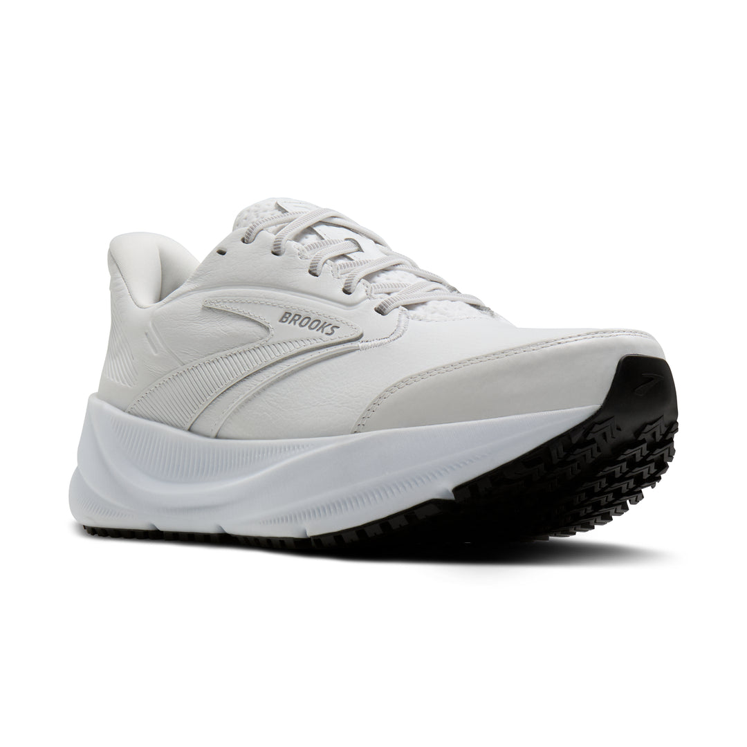 Brooks Men's Ghost Max Slip Resistant - White/White angle