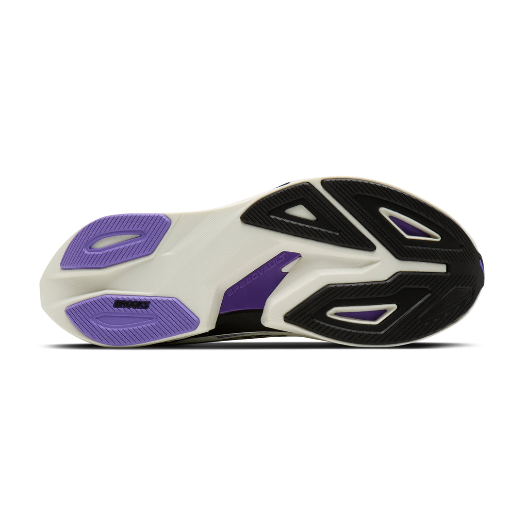 Brooks Men's Ghost Amp - Grey/Black/Purple Hebe