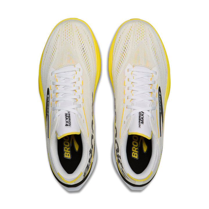 Brooks Men's Ghost Amp - White/Cyber Yellow/Black