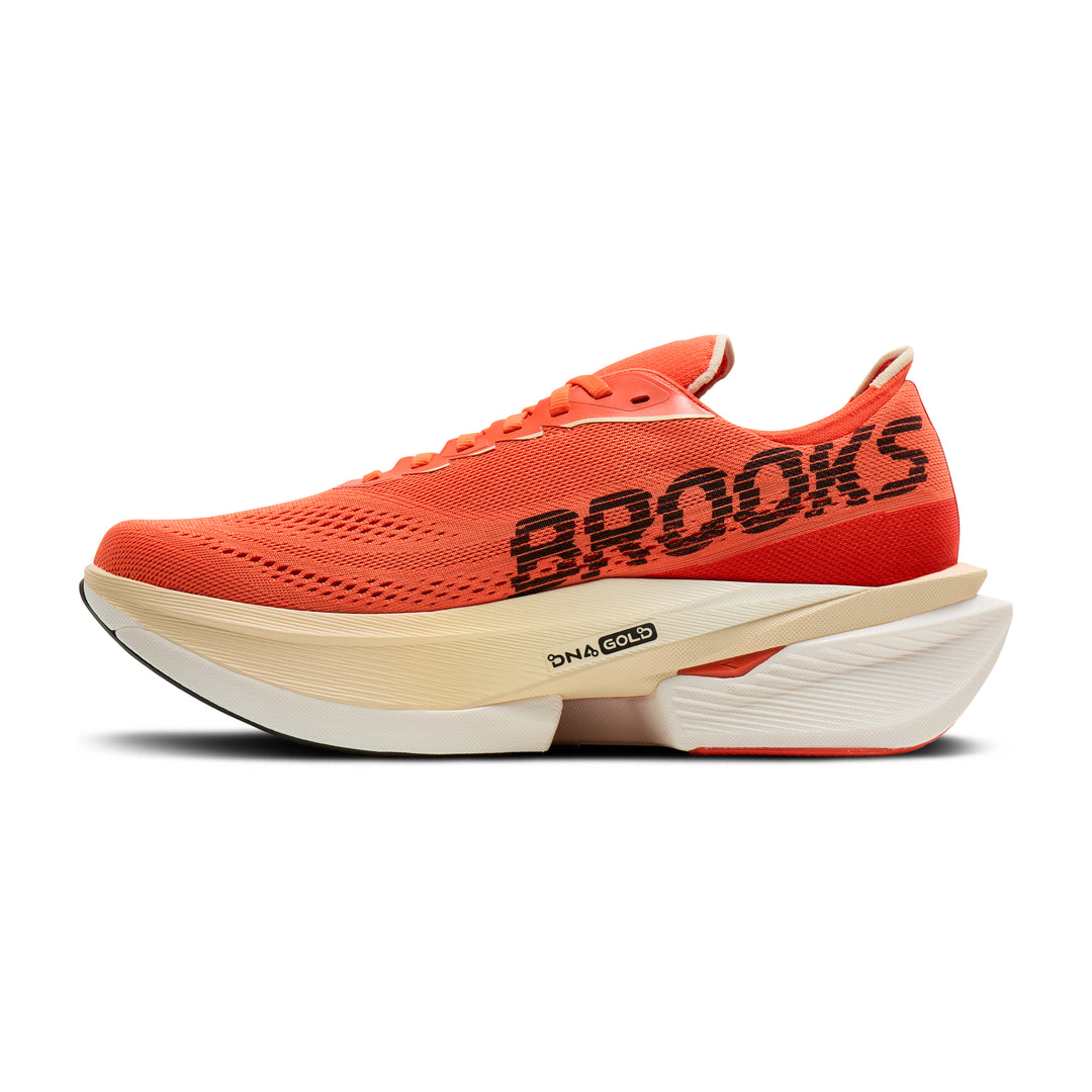Brooks Men's Ghost Amp - Tigerlily/Wood Ash/Black