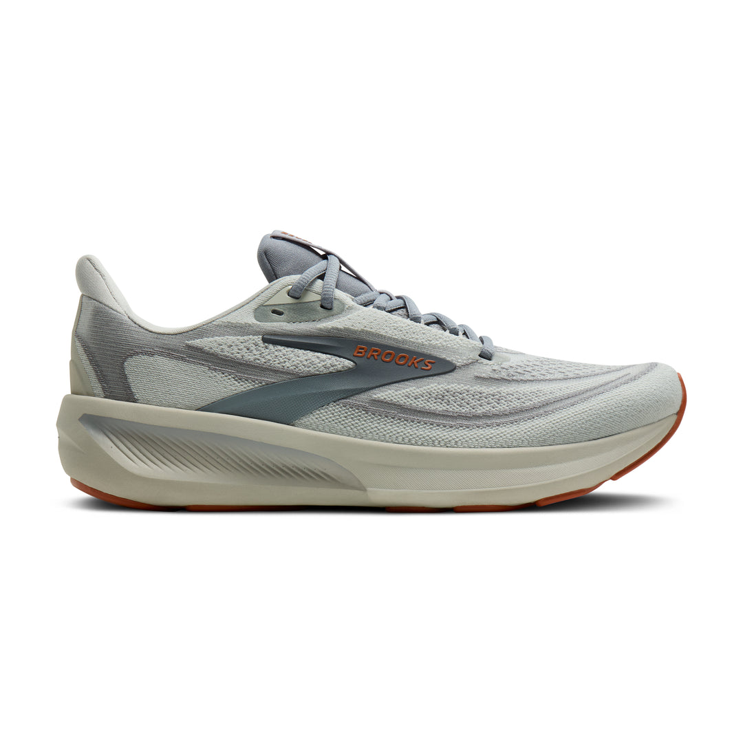 Brooks Men's Revel 9 (Wide) - Grey/Grey/Brown lateral
