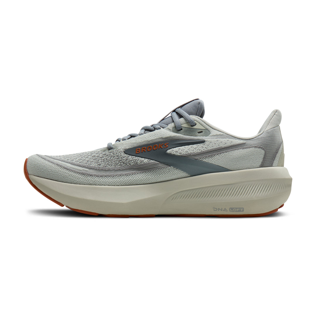 Brooks Men's Revel 9 (Wide) - Grey/Grey/Brown medial