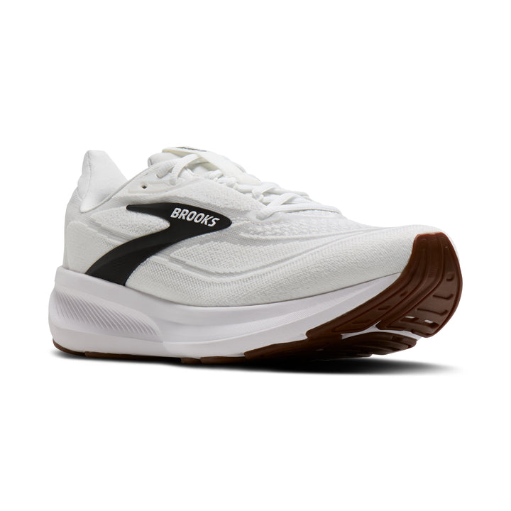 Brooks Men's Revel 9 (Wide) - White/Grey/Black angle