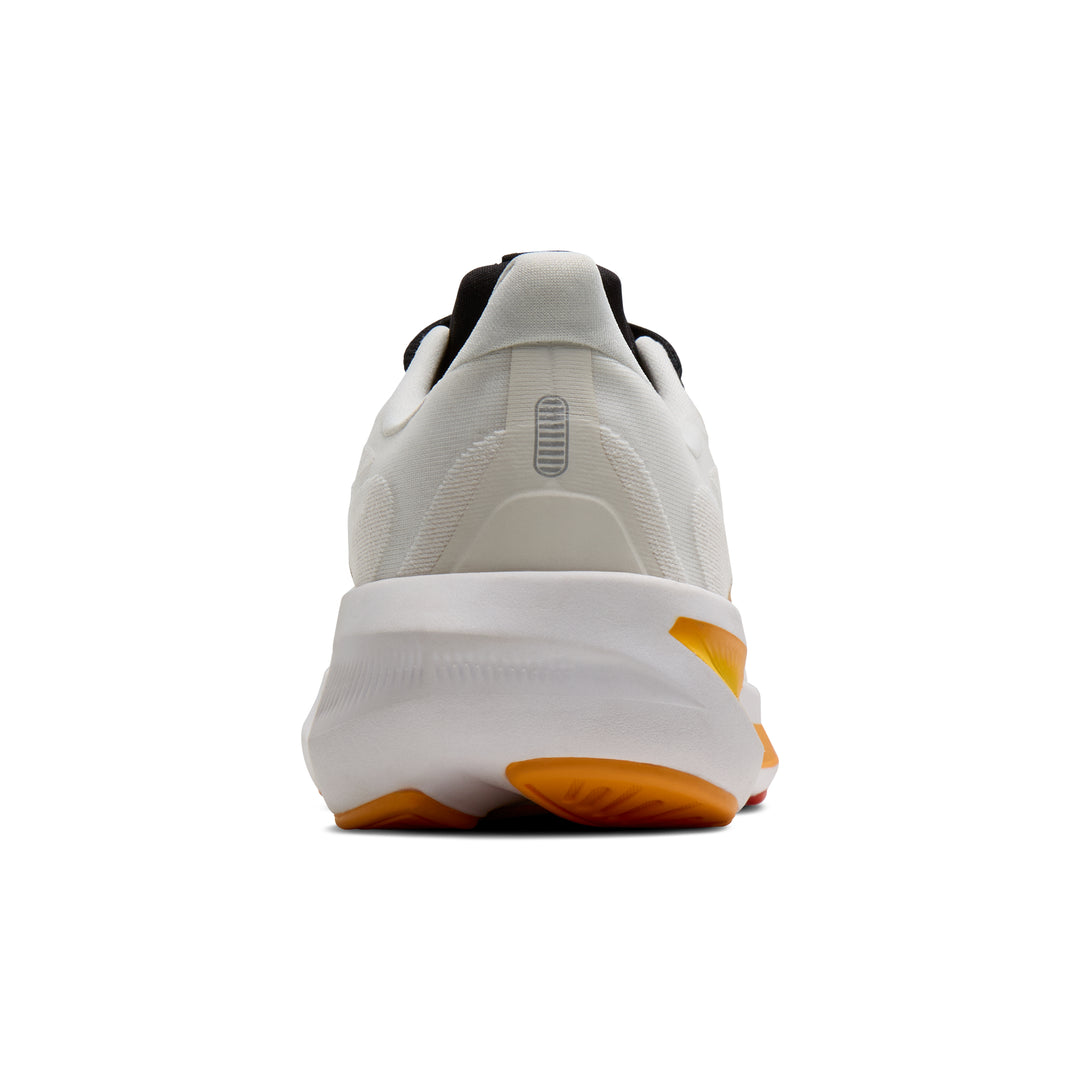 Brooks Men's Revel 9 - White/Orange/Black heel
