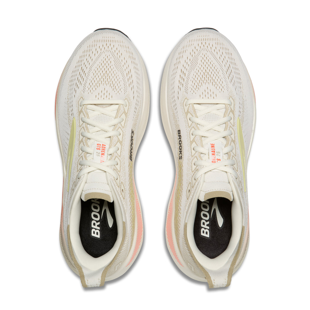 Brooks Men's Adrenaline GTS 26 - Tofu/Lemonade/FieryCoral