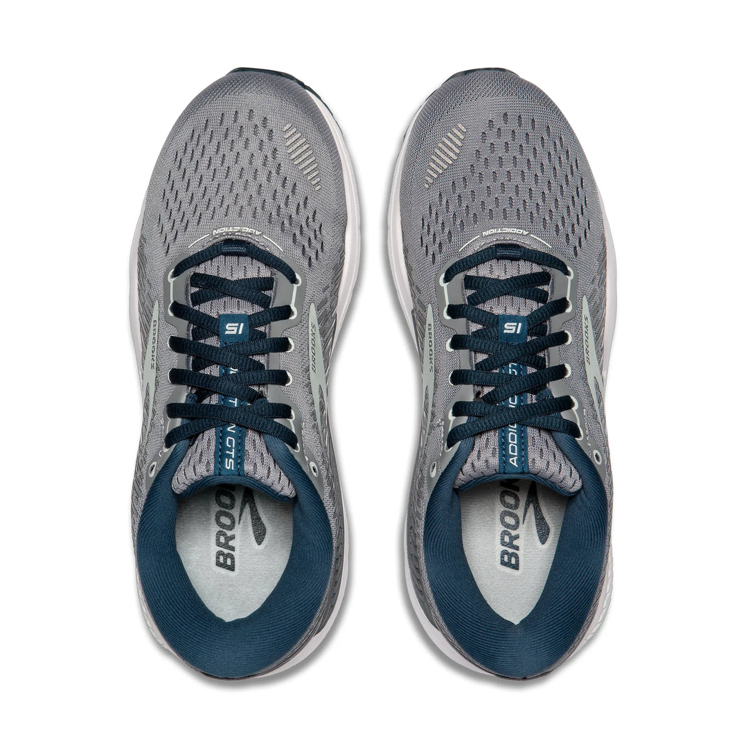 Brooks Women's Addiction GTS 15 (Wide) - Grey/Navy/Aqua