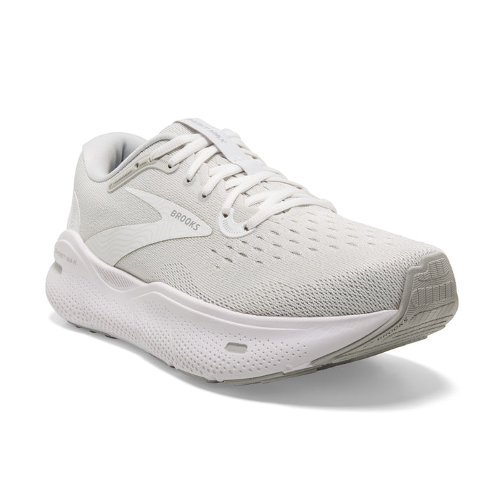 Brooks Ghost Max para mujer: blanco/ostra/plata metalizada (1203951B124)