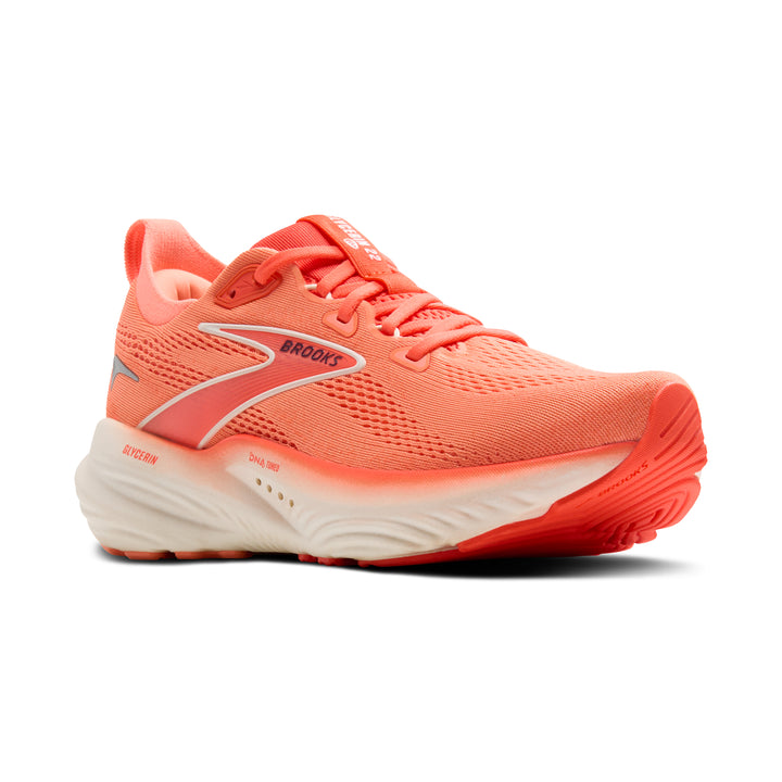 Brooks Women's Glycerin 22 - Desert Flower/Hot Coral/Milk angle