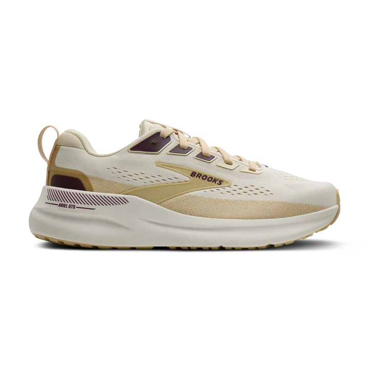 Brooks Women's Ariel GTS 26 (Wide) - Coconut/Sand/Potent Purple