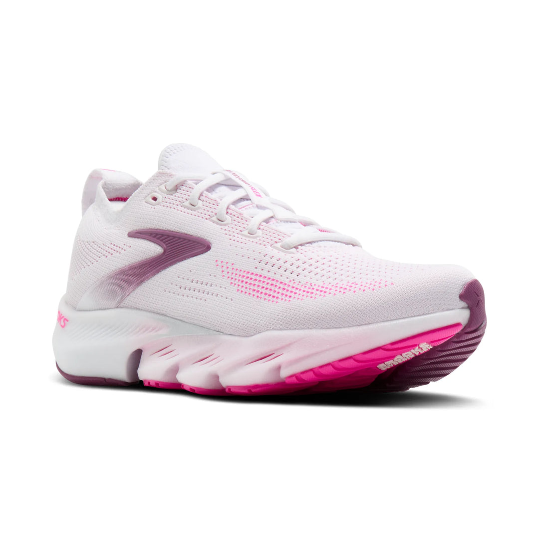 Brooks Women's Glycerin Flex - White/Cyber Pink/Argyle