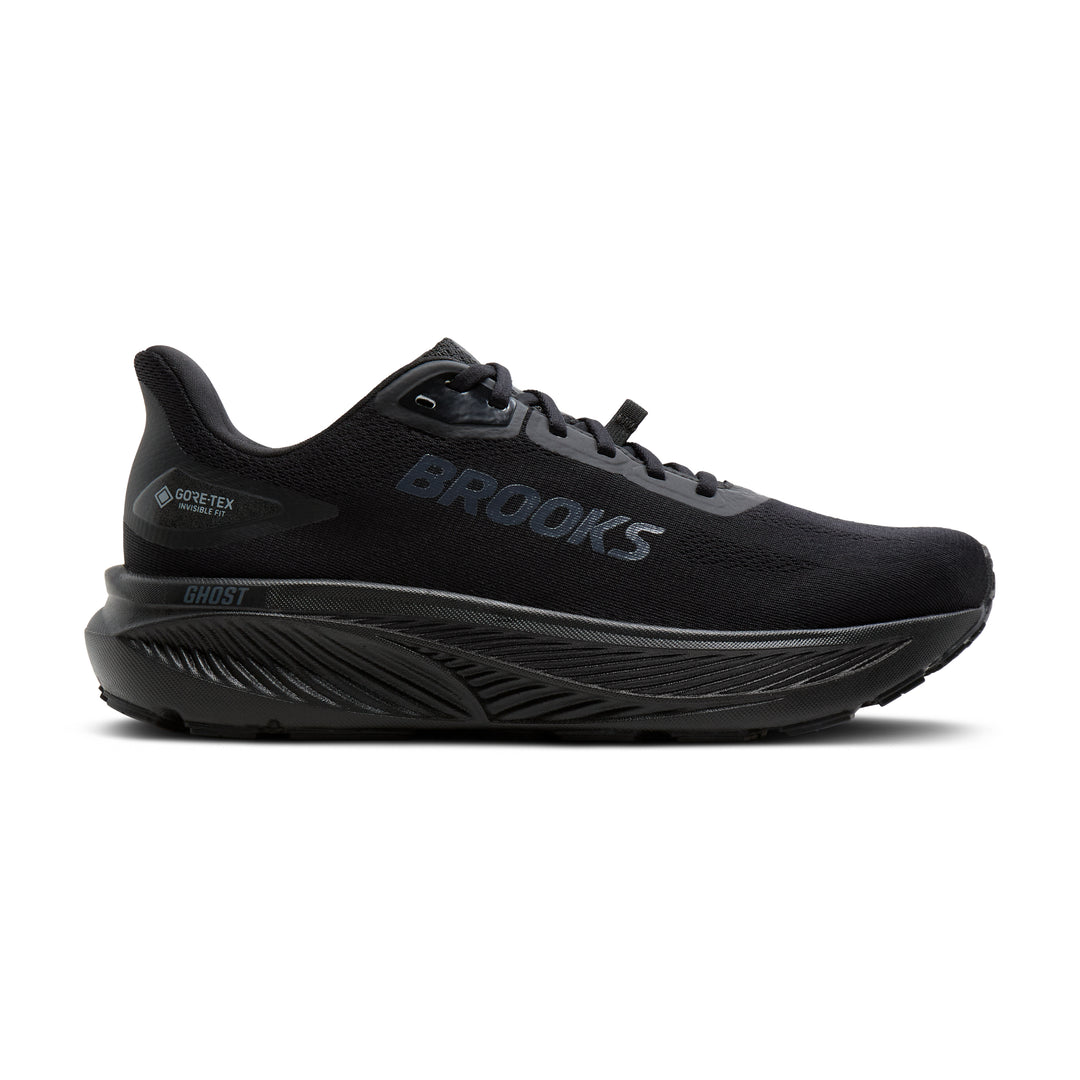 Brooks Women's Ghost 18 GTX - Black/Black/Ebony lateral