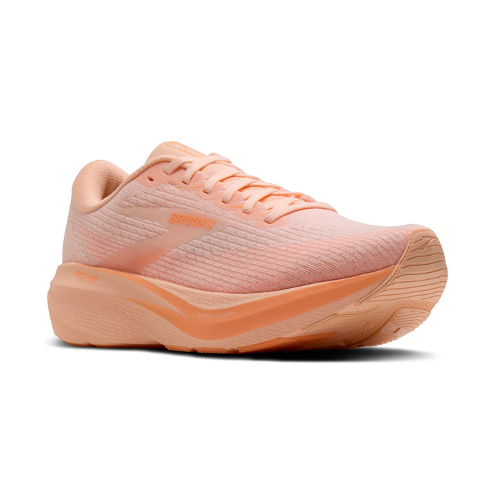 Brooks Women's Ghost Amp - Peach/Peach/White