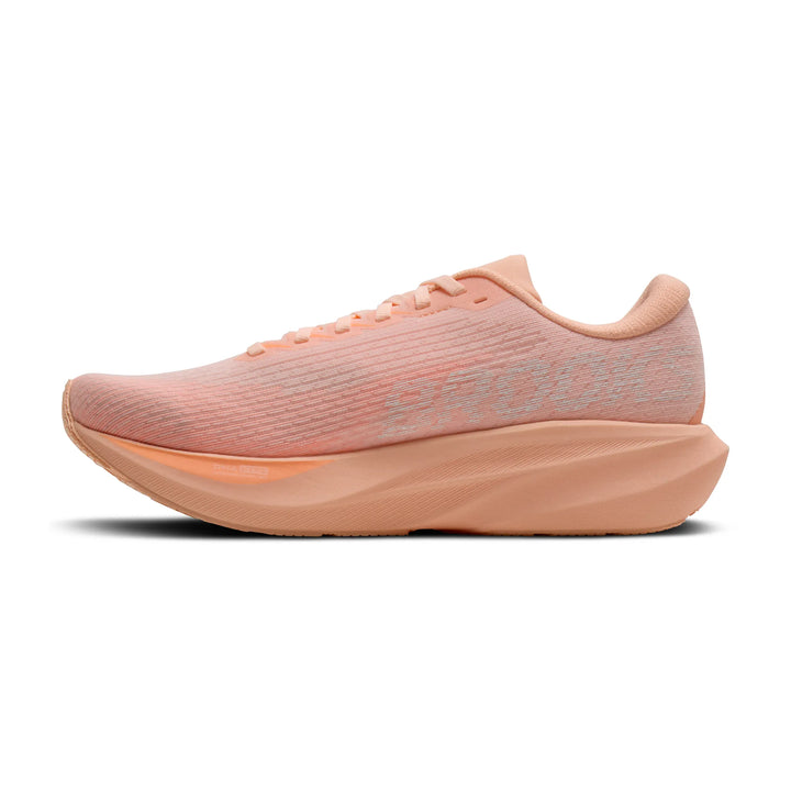Brooks Women's Ghost Amp - Peach/Peach/White