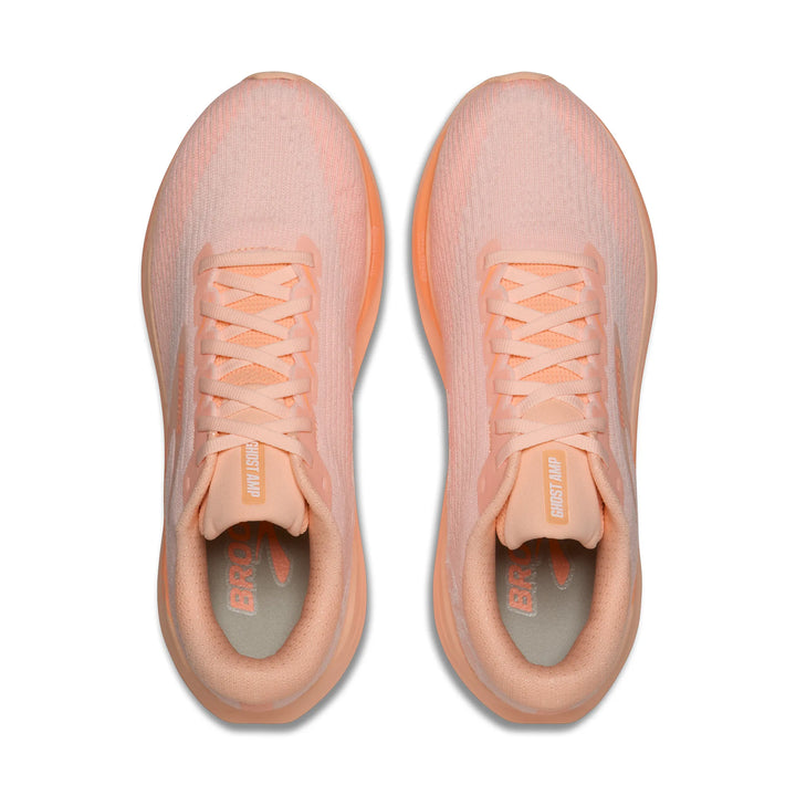 Brooks Women's Ghost Amp - Peach/Peach/White