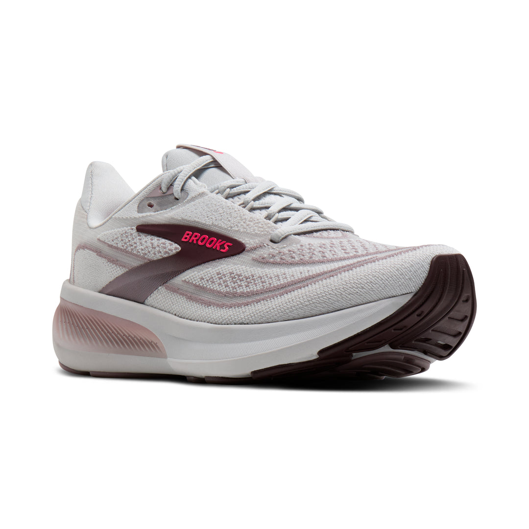 Brooks Women's Revel 9 - Grey/Rose/Raisin angle