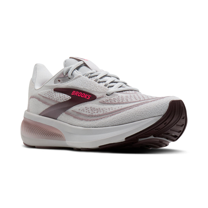 Brooks Women's Revel 9 - Grey/Rose/Raisin angle