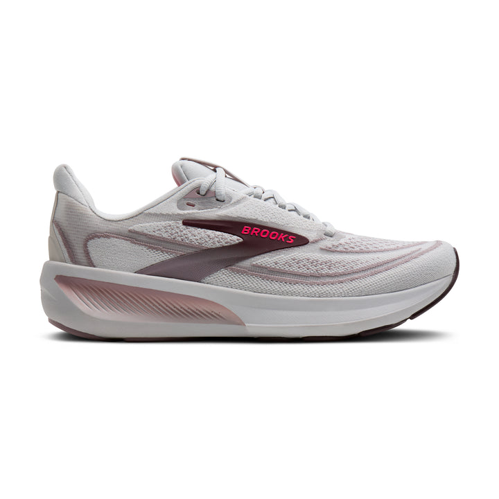 Brooks Women's Revel 9 - Grey/Rose/Raisin lateral