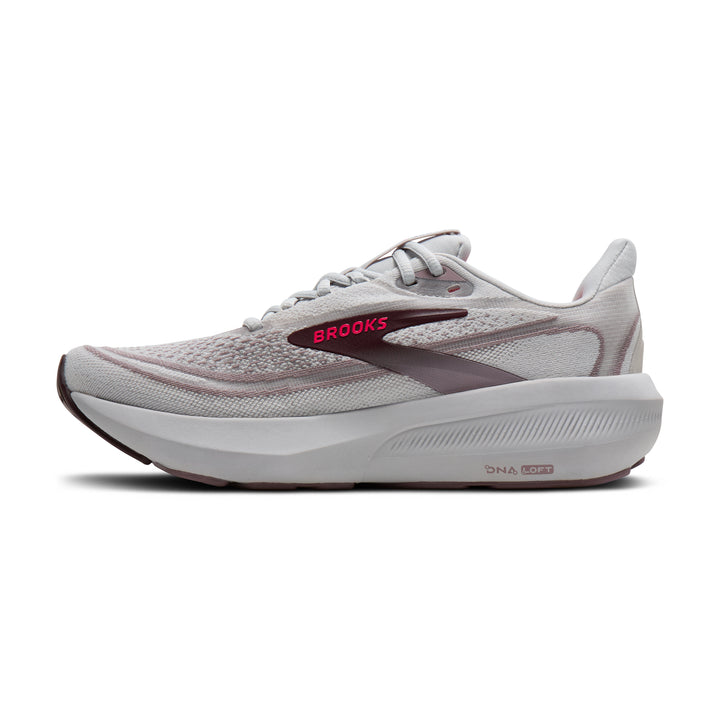 Brooks Women's Revel 9 - Grey/Rose/Raisin medial