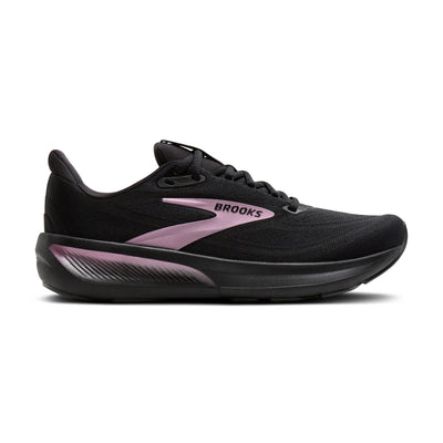Brooks Women's Revel 9 - Black/Black/Rose Gold lateral