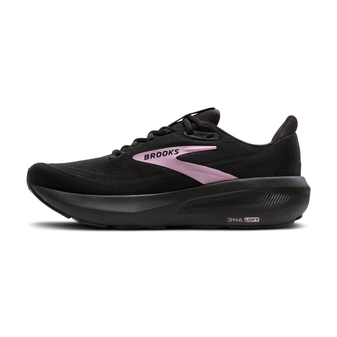 Brooks Women's Revel 9 - Black/Black/Rose Gold medial