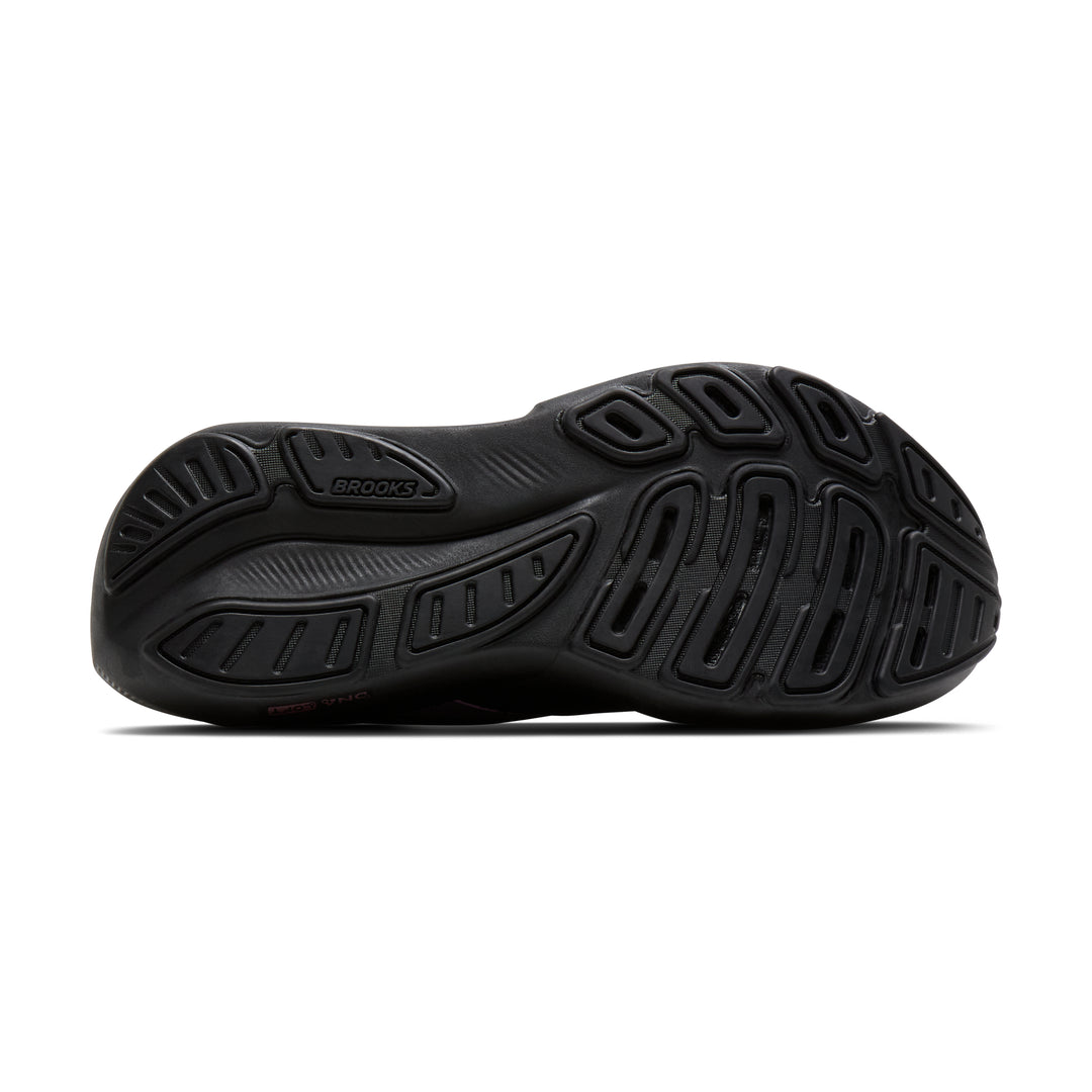 Brooks Women's Revel 9 (Wide) - Black/Black/Rose Gold sole